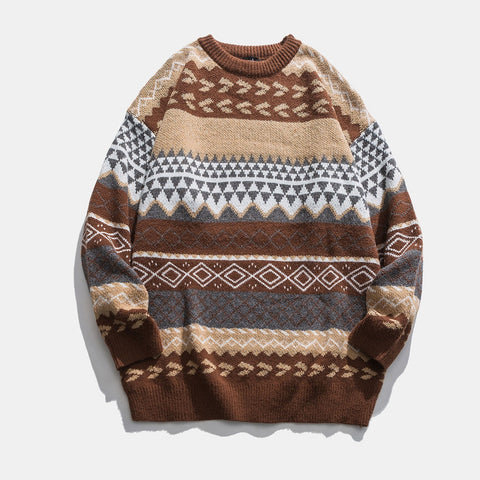 Retro Aesthetic Knit Sweater - 0 - Сottagecore clothes