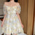 Fairycore Floral Puff Sleeve Dress - Dresses - Сottagecore clothes
