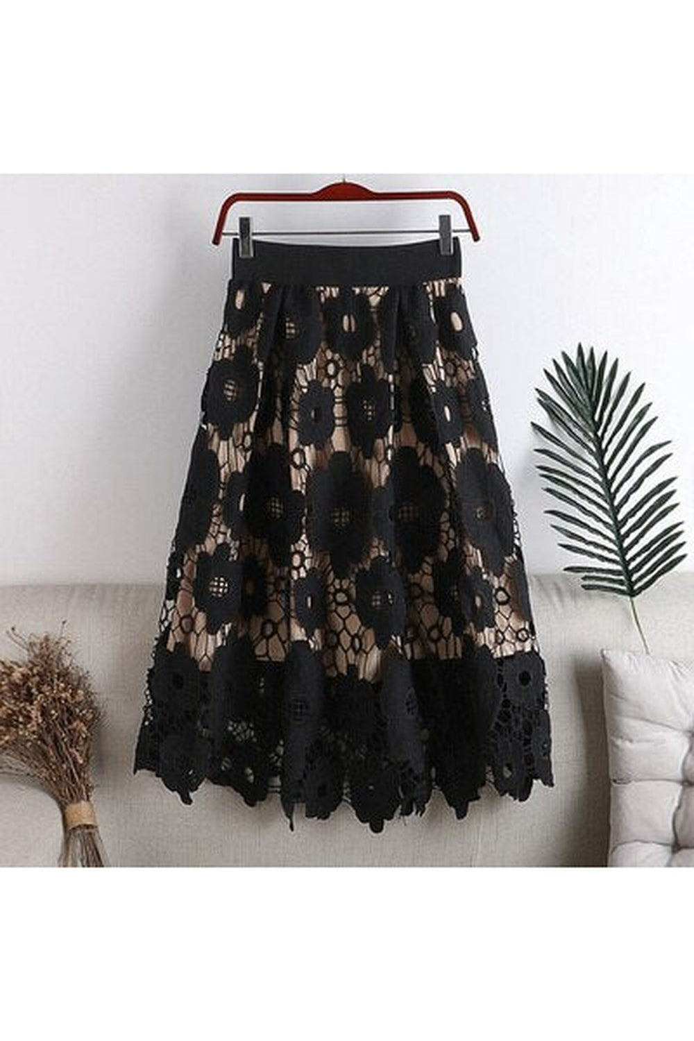 Dark Cottagecore Knit Skirt cottagecoreclothes