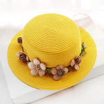 Flowers Ribbon Straw Hat