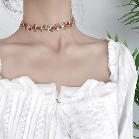 Flower Charms Necklace -  - Сottagecore clothes