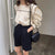 Sailor Collar Puff-Sleeve Top - Blouses - Сottagecore clothes