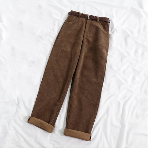 Corduroy Vintage Pants - Pants - Сottagecore clothes
