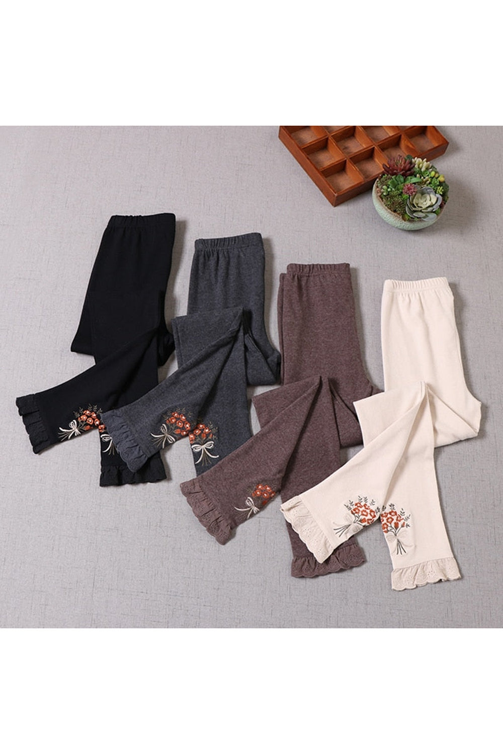 Mori Girl Flowers Pants