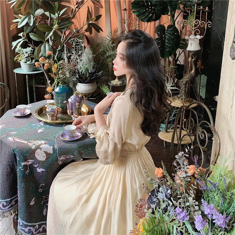 Fairycore Elegant Princess Dress - Dresses - Сottagecore clothes