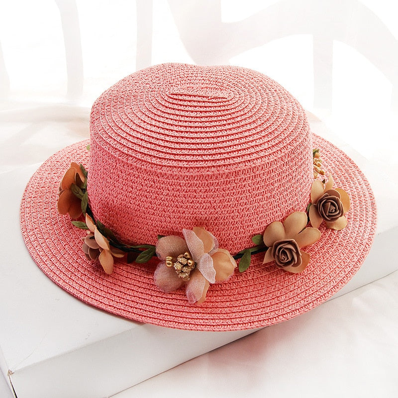 Flowers Ribbon Straw Hat - Hats - Сottagecore clothes