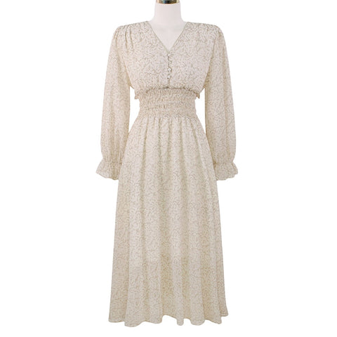 Cottagecore Casual Vintage Dress - 0 - Сottagecore clothes