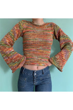 Fairy Grunge Rainbow Fall Sweater