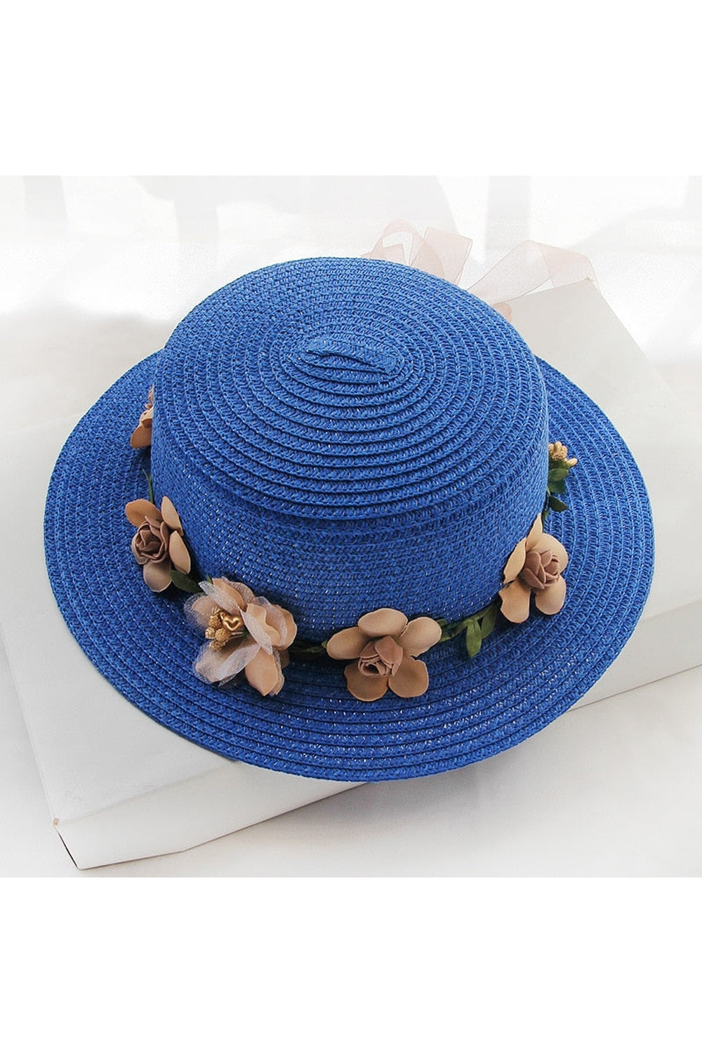 Flowers Ribbon Straw Hat cottagecoreclothes