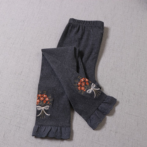 Mori Girl Flowers Pants - 0 - Сottagecore clothes