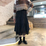 Long Tulle Vintage Skirt - Skirts - Сottagecore clothes