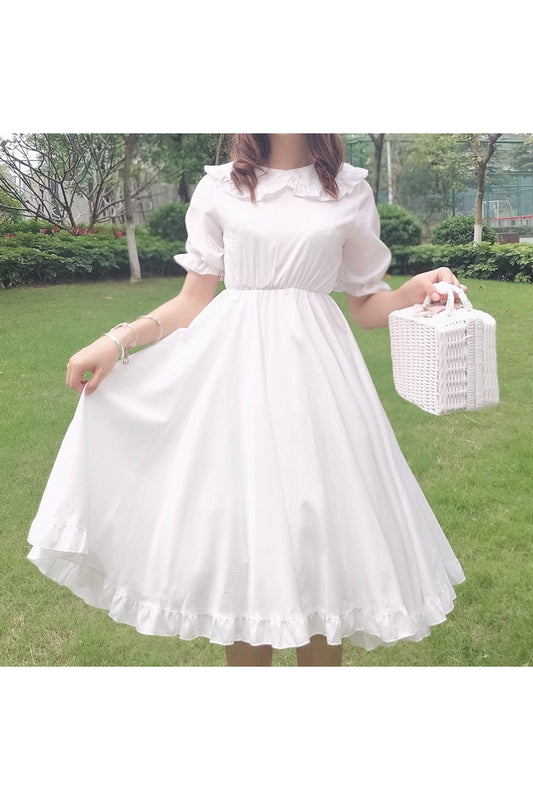 White Fairy Cute Dress cottagecoreclothes