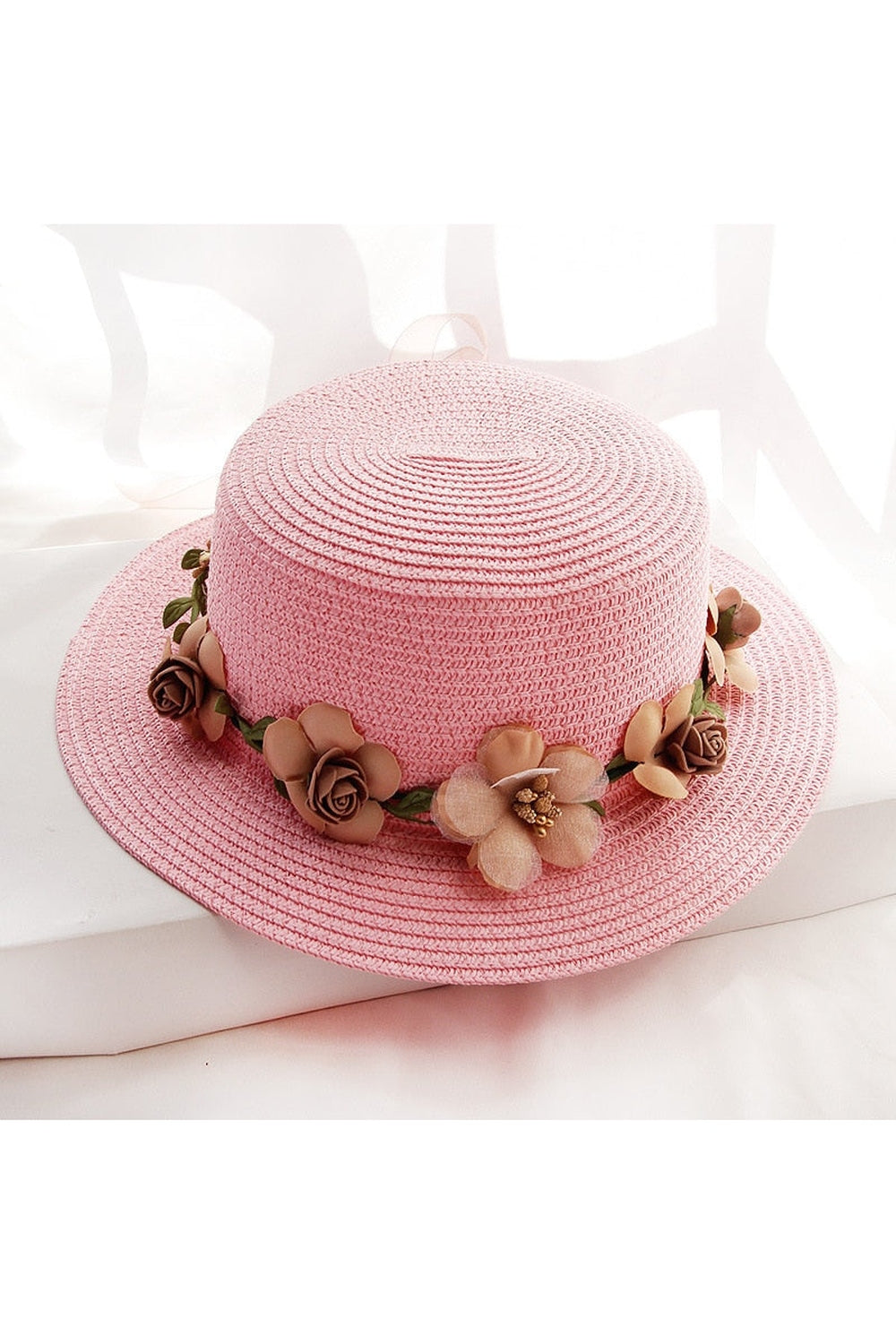 Flowers Ribbon Straw Hat cottagecoreclothes