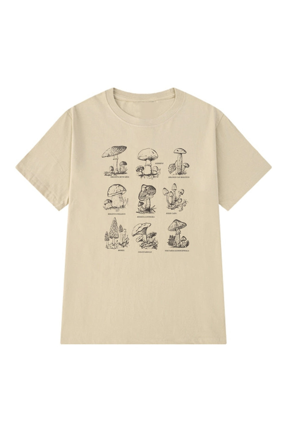 Vintage Mushroom Print T-Shirt cottagecoreclothes