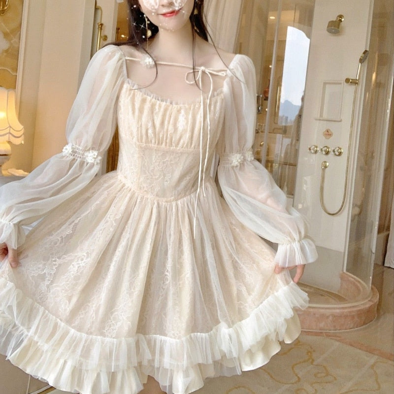 Fairycore Style Mini Dress - Dresses - Сottagecore clothes