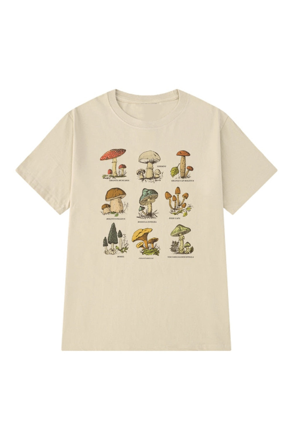 Vintage Mushroom Print T-Shirt cottagecoreclothes