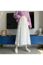 Long cottage-style skirt