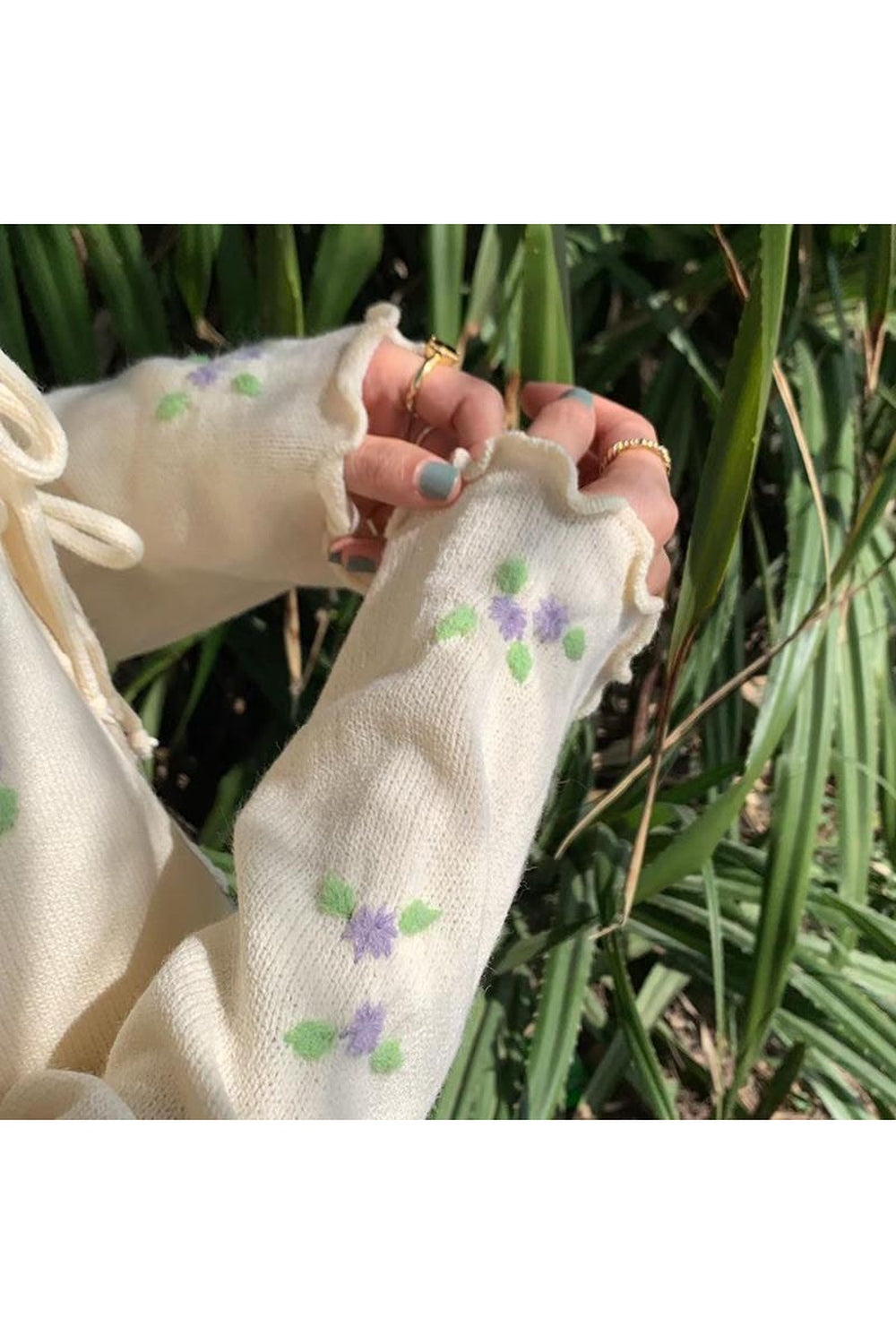 Fairy Vintage Embroidery Fall Cardigan cottagecoreclothes