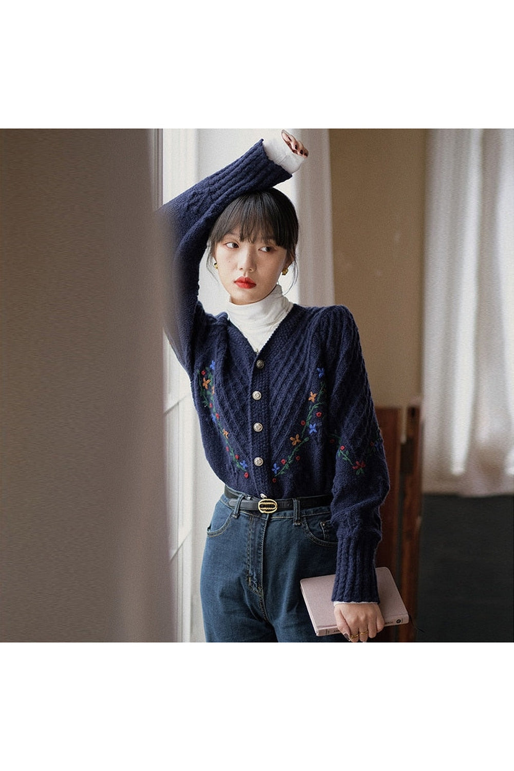 Flower Cottagecore Fall Cardigan Vintage cottagecoreclothes