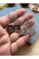 Goblincore Moth Earrings