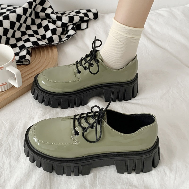 Dark Cottagecore Platform Shoes