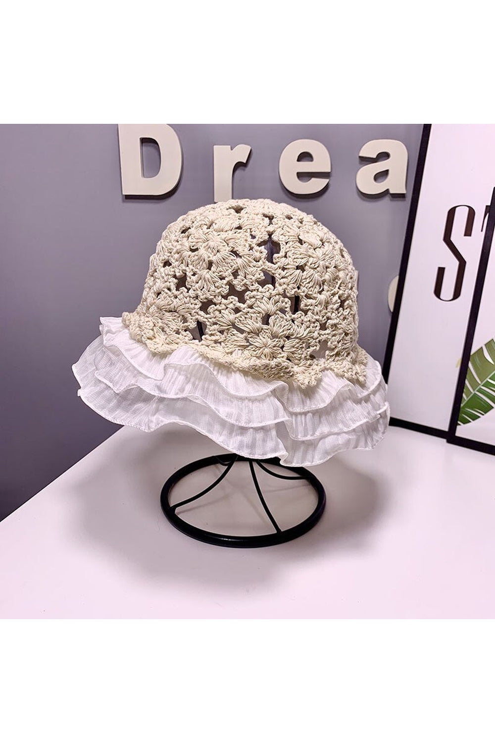 Vintage Lace Knit Hat