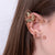 Pendientes Fairycore Leaf Elven Ear Cuff