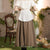 Retro Aesthetic Renaissance Skirt - 0 - Сottagecore clothes