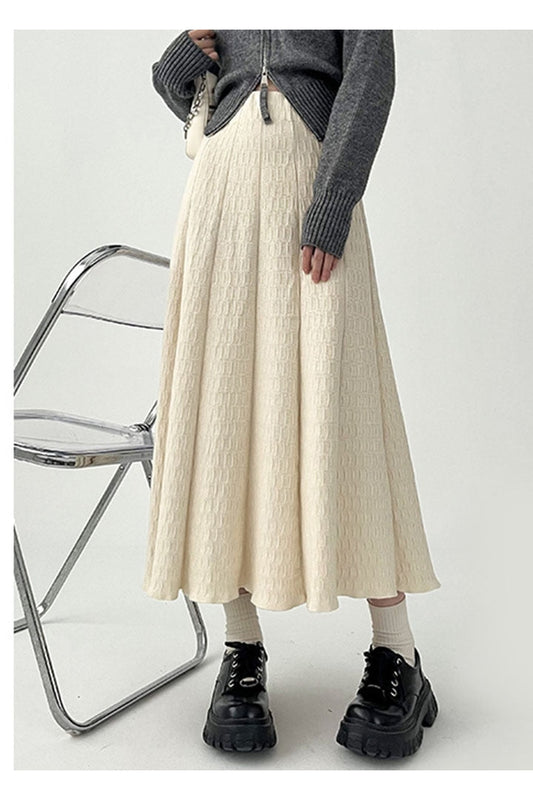 Retro Cottagecore High Waist Long Skirt cottagecoreclothes