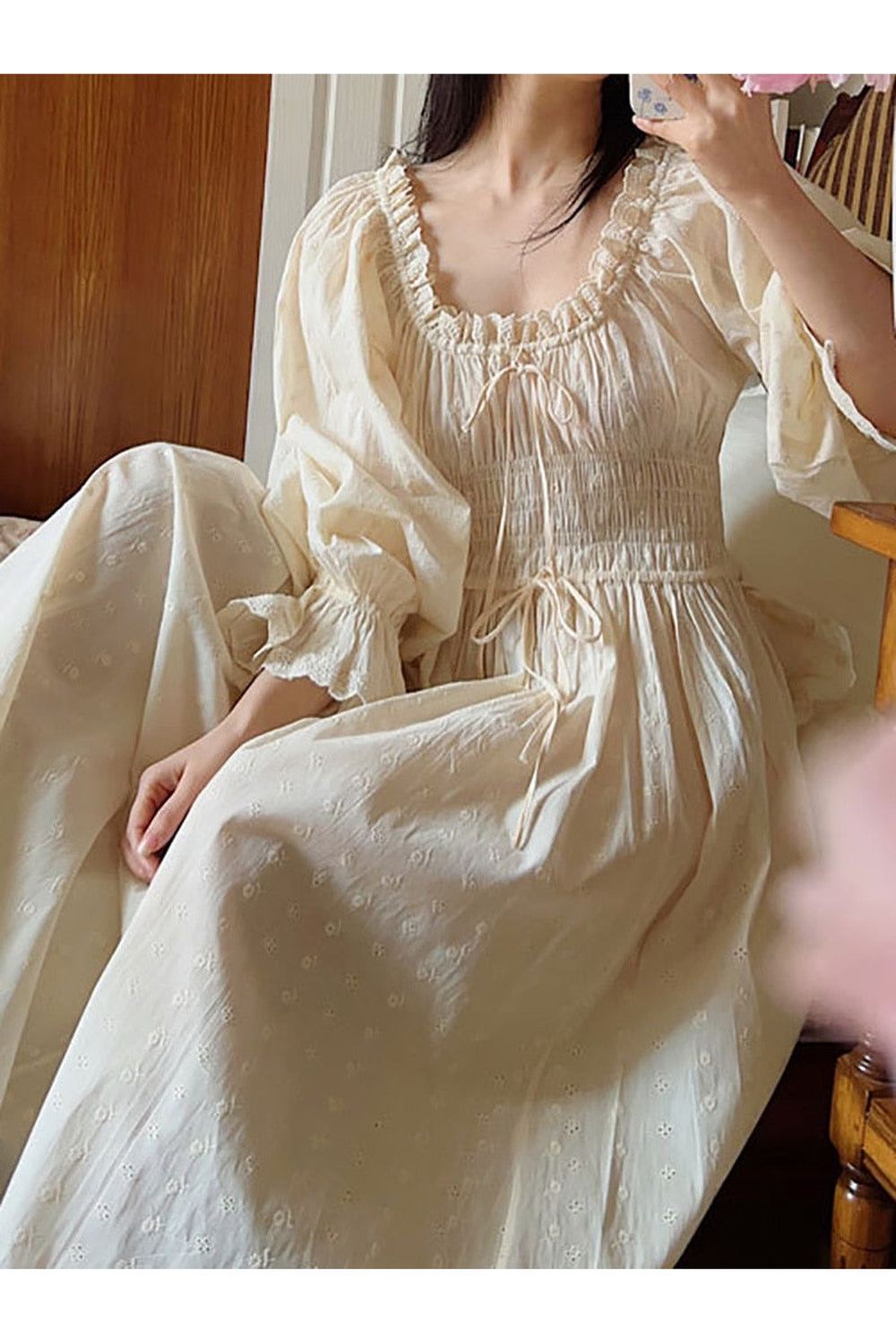 French Ruffles Princess Night Dress cottagecoreclothes