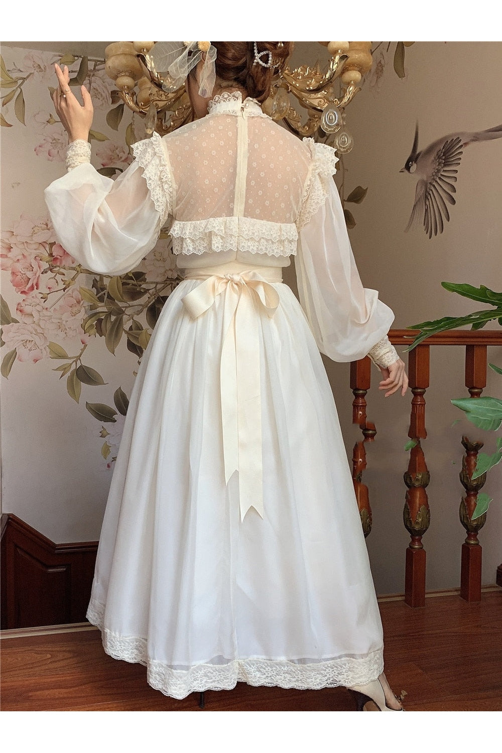 Ethereal Garden Lace Dress