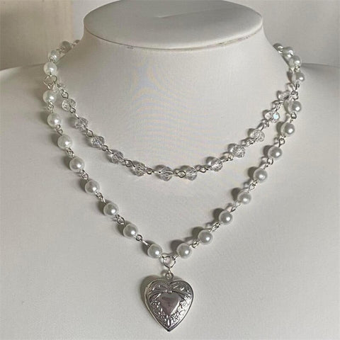 Victorian Double Layered Pearl Necklace