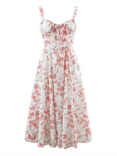 Cottagecore Rose Print Dress
