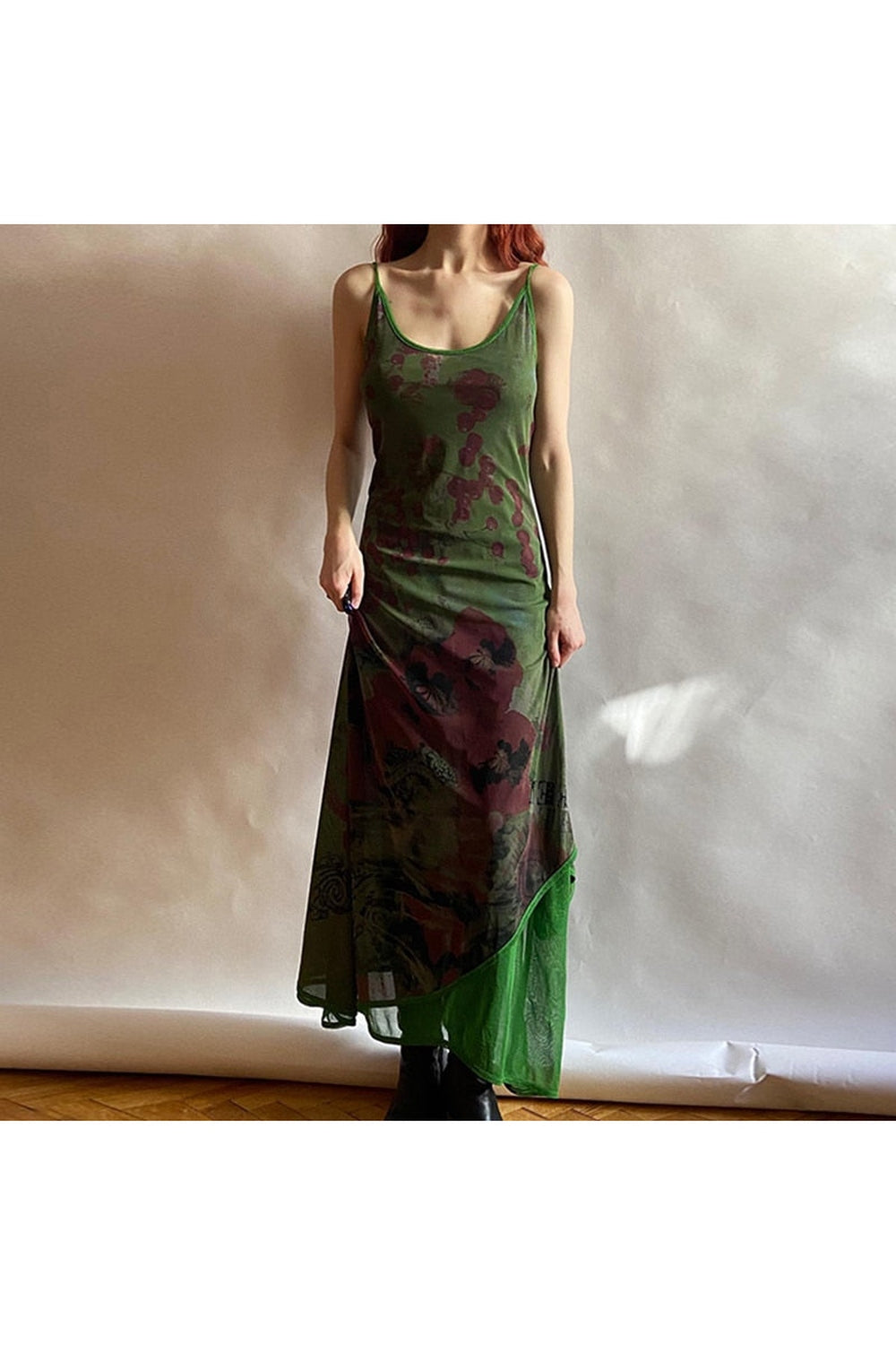 Goblincore Sleeveless Long Dress