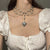 Heart Locket Pearl Layered Necklace