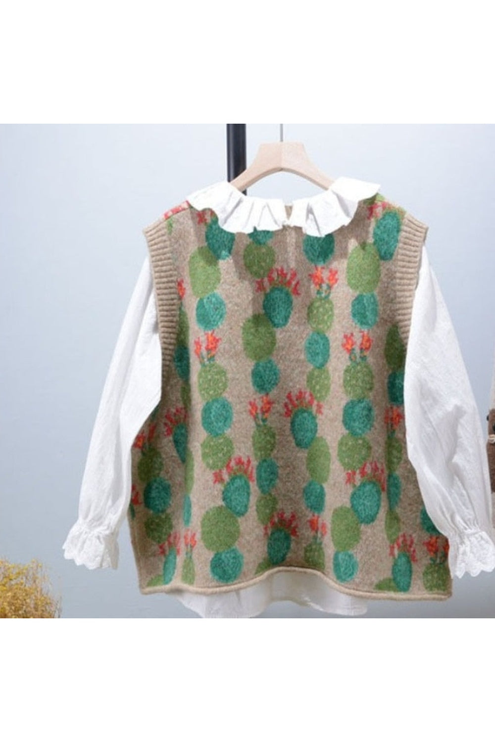 Cottagecore Vintage Knit Vest cottagecoreclothes