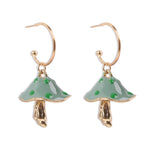 Goblincore Mushroom Earrings - 0 - Сottagecore clothes