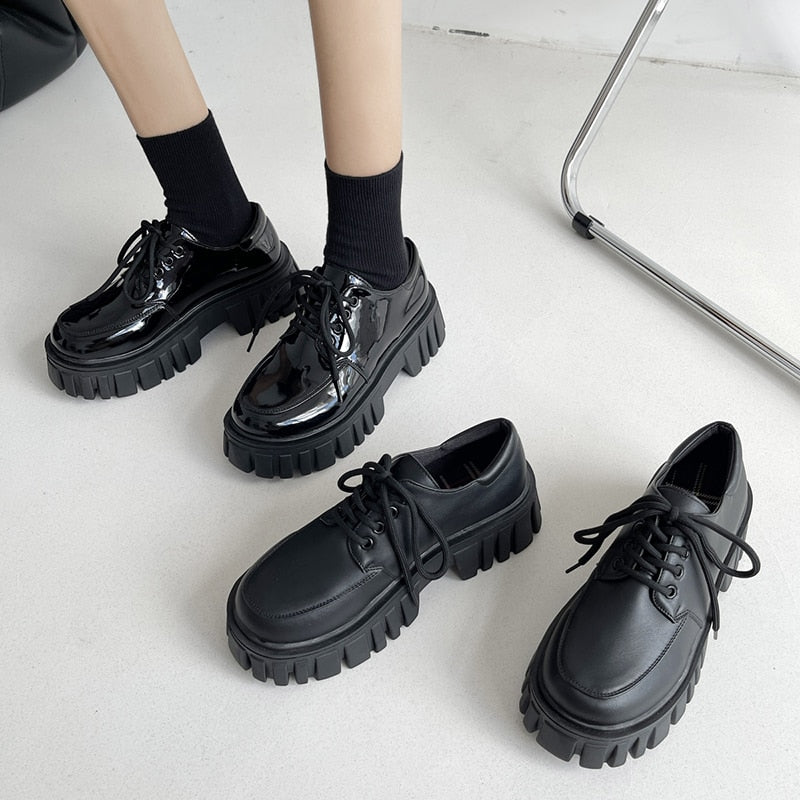 Dark Cottagecore Platform Shoes