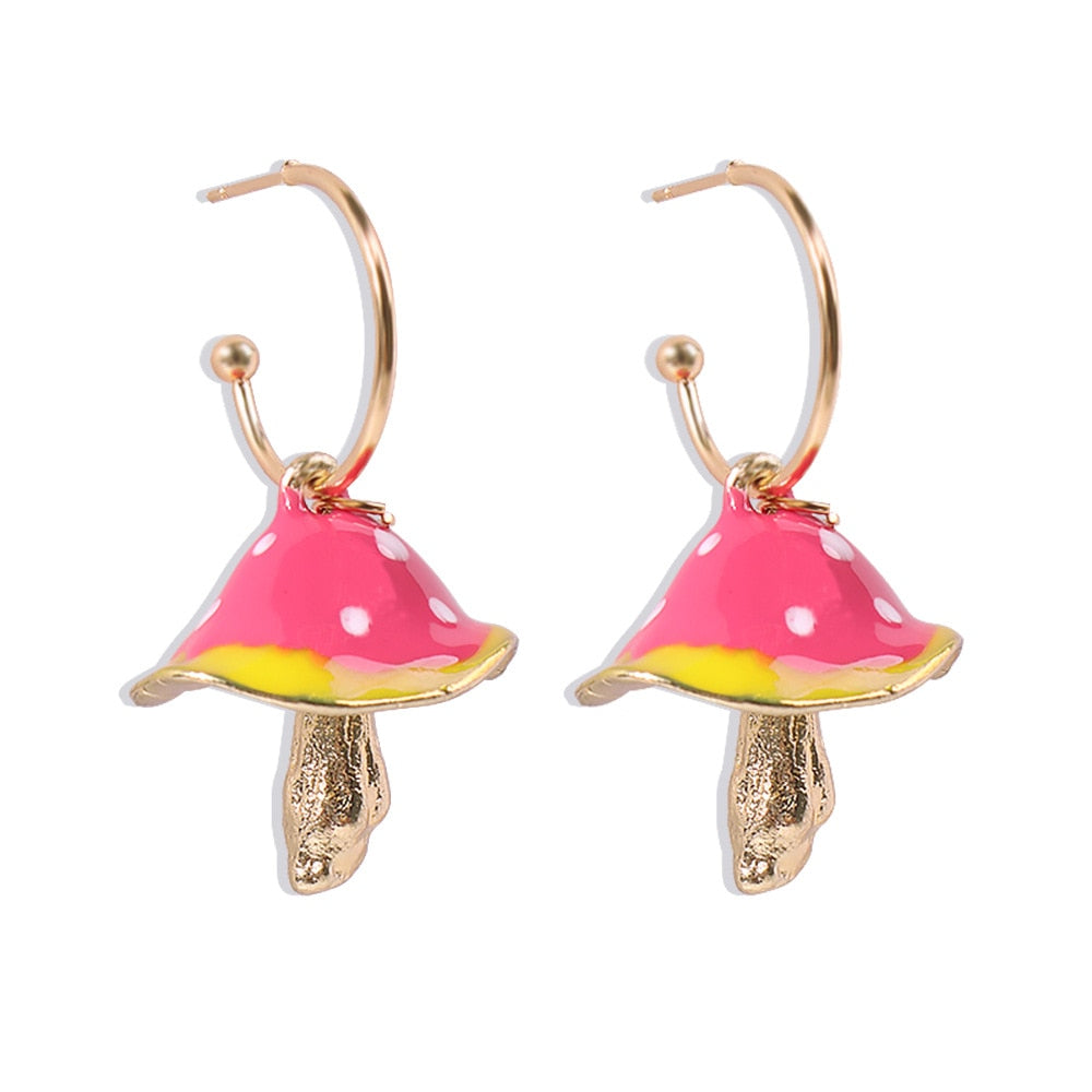 Goblincore Mushroom Earrings