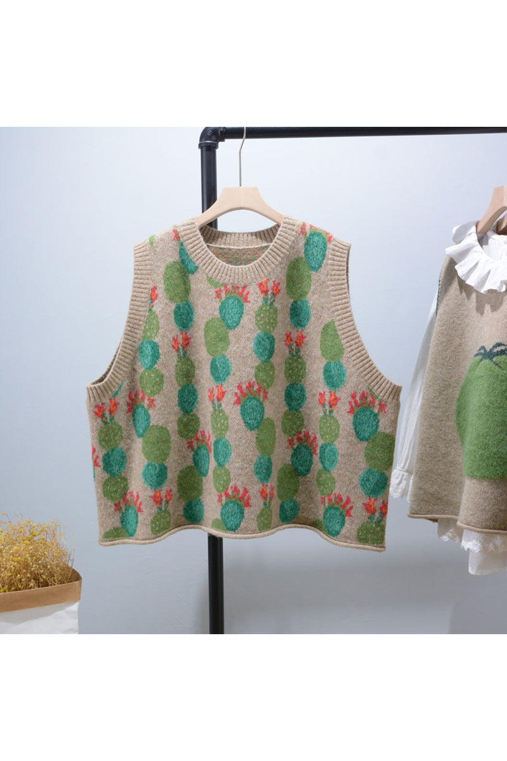 Cottagecore Vintage Knit Vest cottagecoreclothes