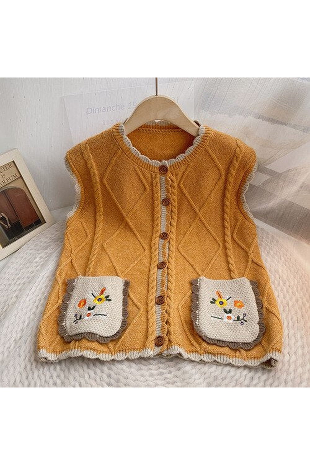 Cottagecore Vintage Double Pocket Vest cottagecoreclothes