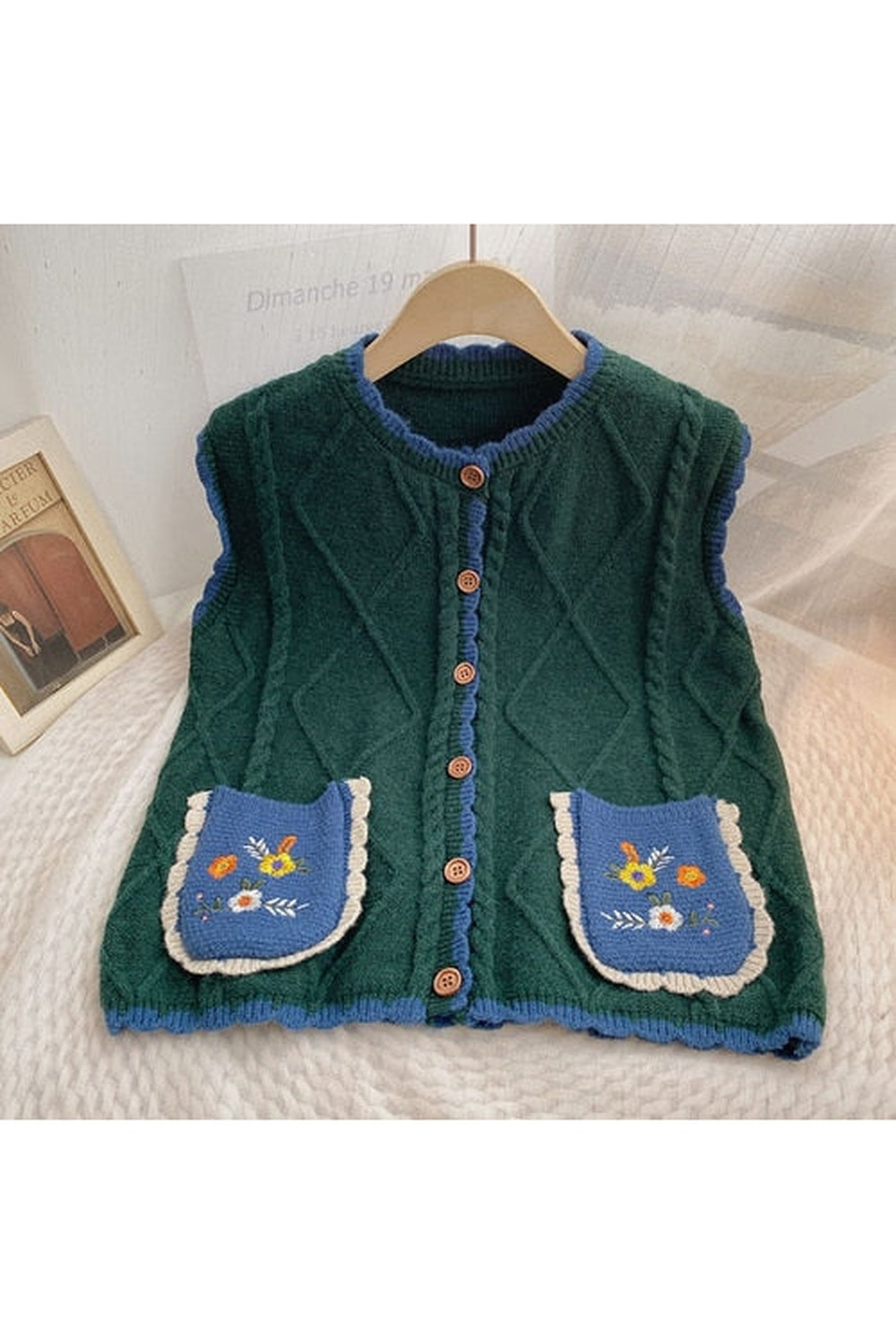 Cottagecore Vintage Double Pocket Vest cottagecoreclothes