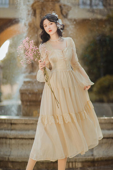 Fairycore Romantic Dress