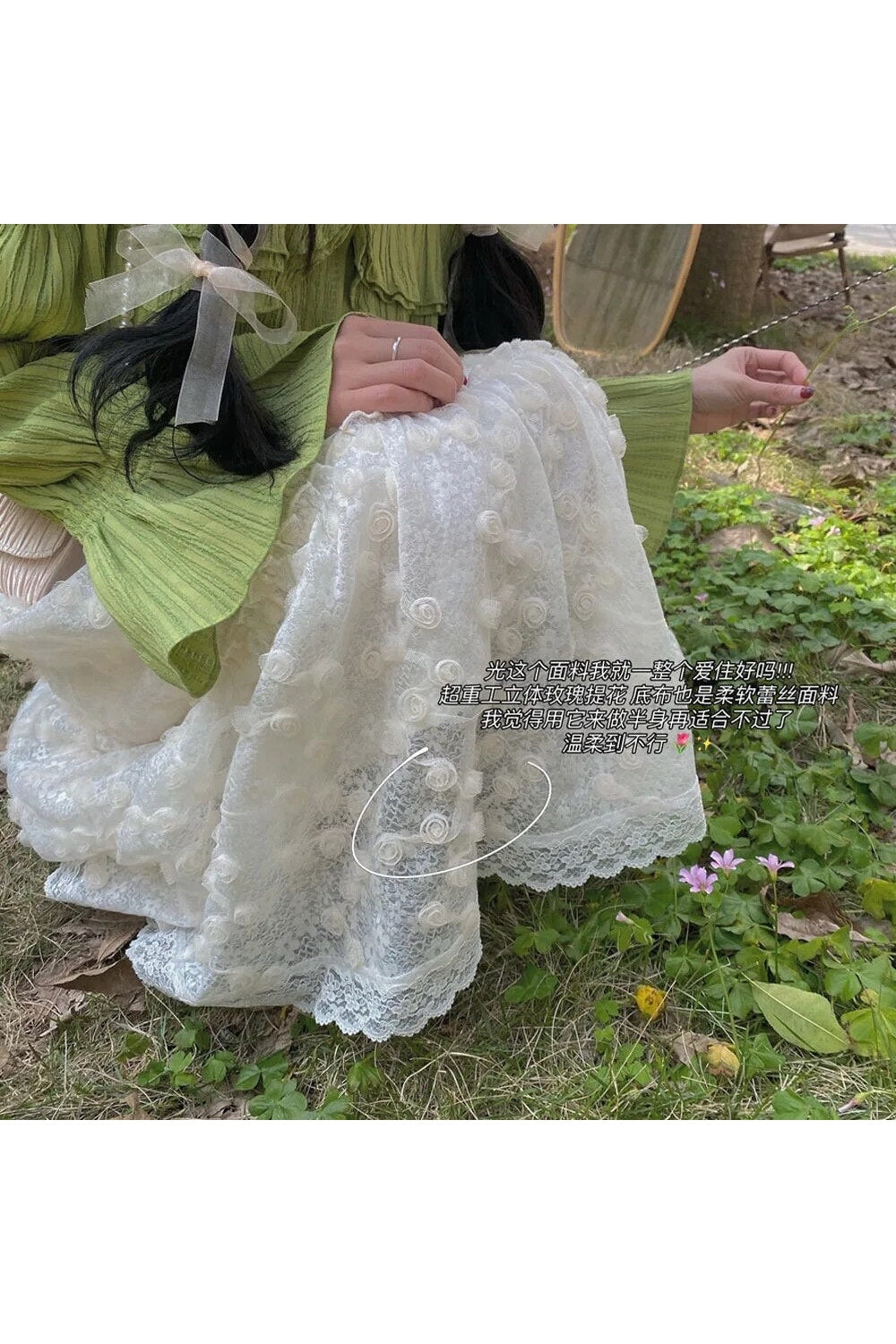 Fairycore High Waist Long Skirt cottagecoreclothes