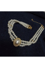 Fairy Three-layer Pearl Collar Choker