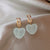 Lovely Pink Heart  Earrings - 0 - Сottagecore clothes