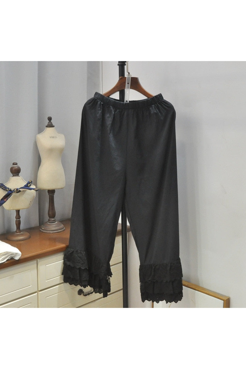 Cottagecore Loose Pants with Lace cottagecoreclothes