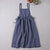 Vintage Linen Strap French Dress